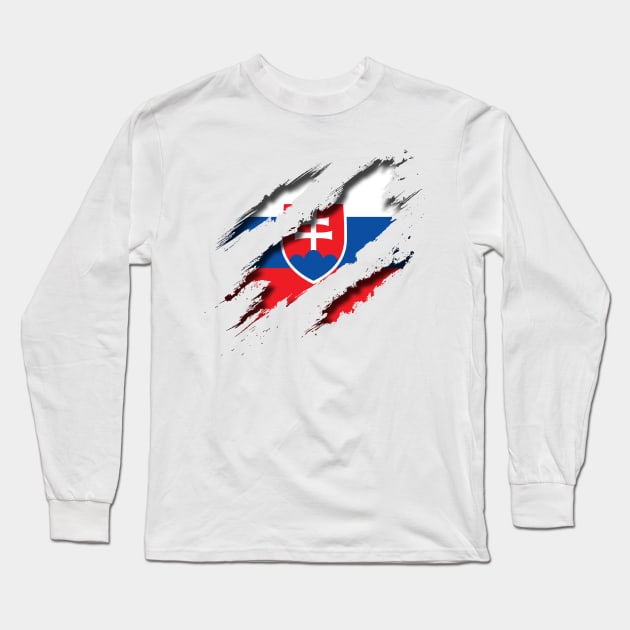 Slovakia Shredding Long Sleeve T-Shirt by blackcheetah